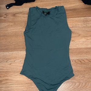 House of Harlow blueish green body suit